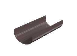 ТН ОПТИМА 120/80 мм, водосточный желоб пластиковый (3 м), темно-коричневый, шт.